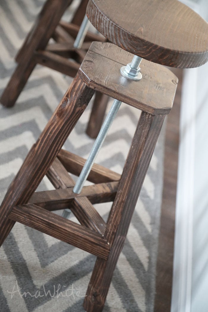 Adjustable farmhouse deals bar stools